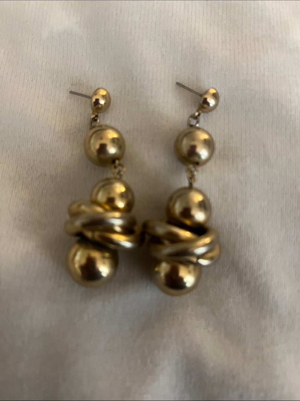 Vintage Gold Tome Earrings